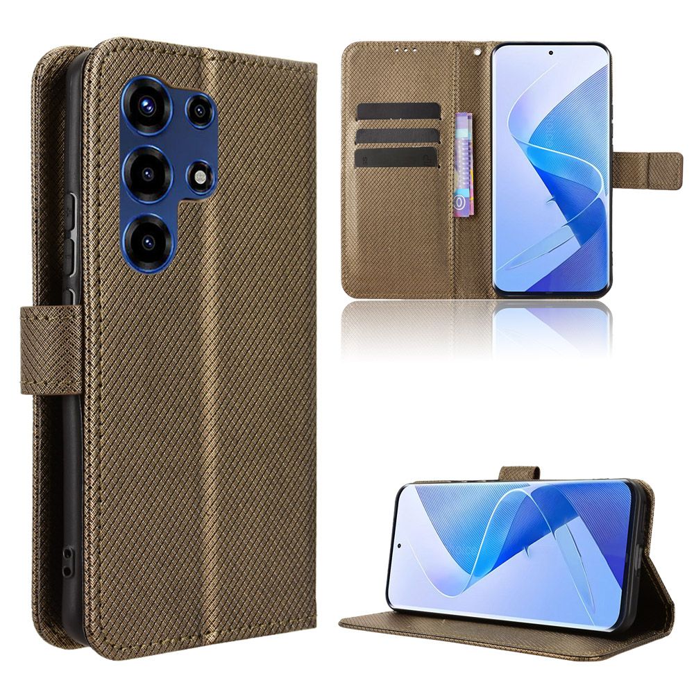 Flip Cover for itel Super 26 Ultra / Itel S26 Ultra / Itel Super 26Ultra PU Leather Phone Case Full-Body Protection Shockproof [RFID Blocking] Wallet Cover