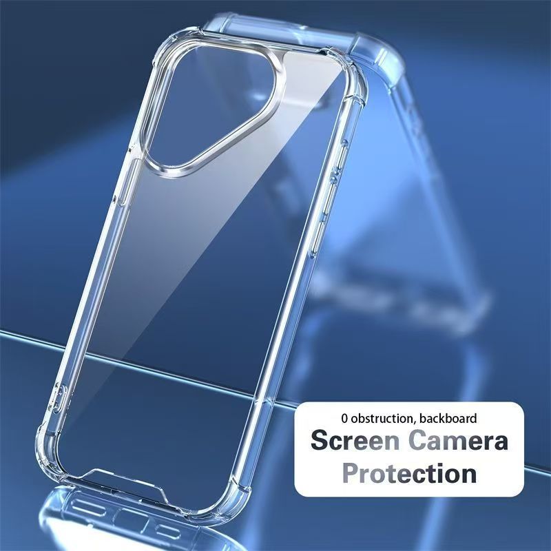 Transparent Soft Case Cover for Tecno Pova 7 4G LJ6, Anti Drop Soft Phone Case
