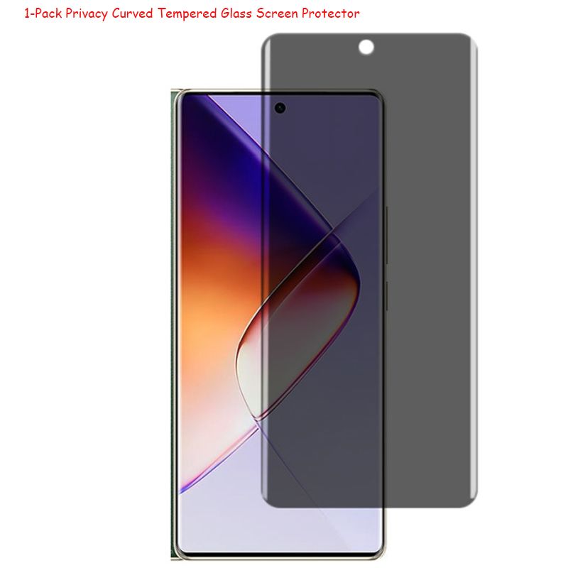 Tecno Spark 40 Pro Plus 3D Curved Coverage Screen Protector for Tecno Spark 40 Pro Plus 9H Tempered Glass Film,HD Clear Scratch Resistant,Bubble-Free