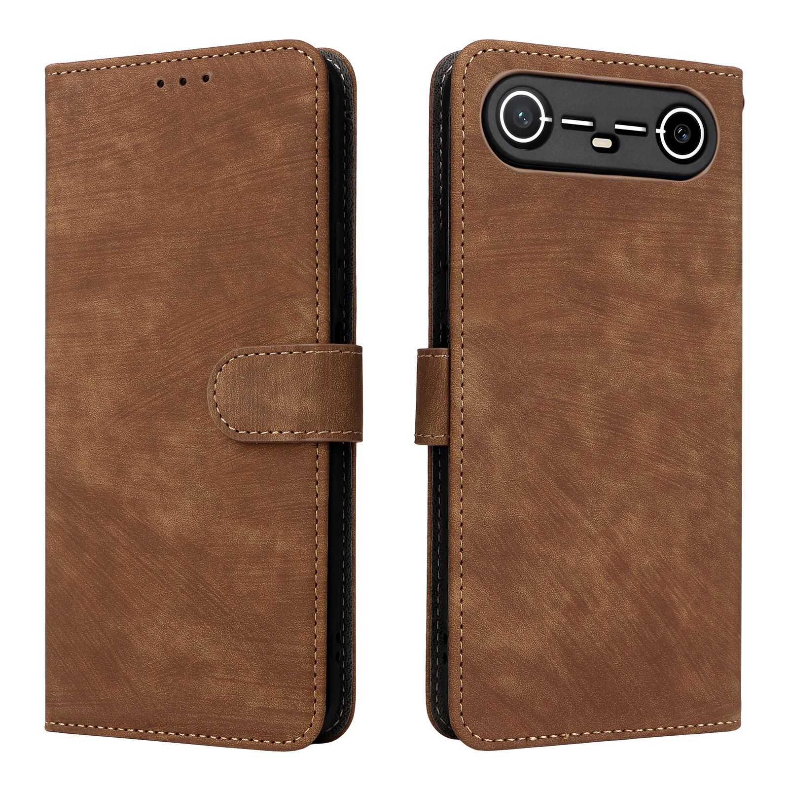 PU Leather Folio Flip Cover for Tecno Spark Slim,6.78'' Wallet Case with [RFID Blocking] Card Holster Kickstand