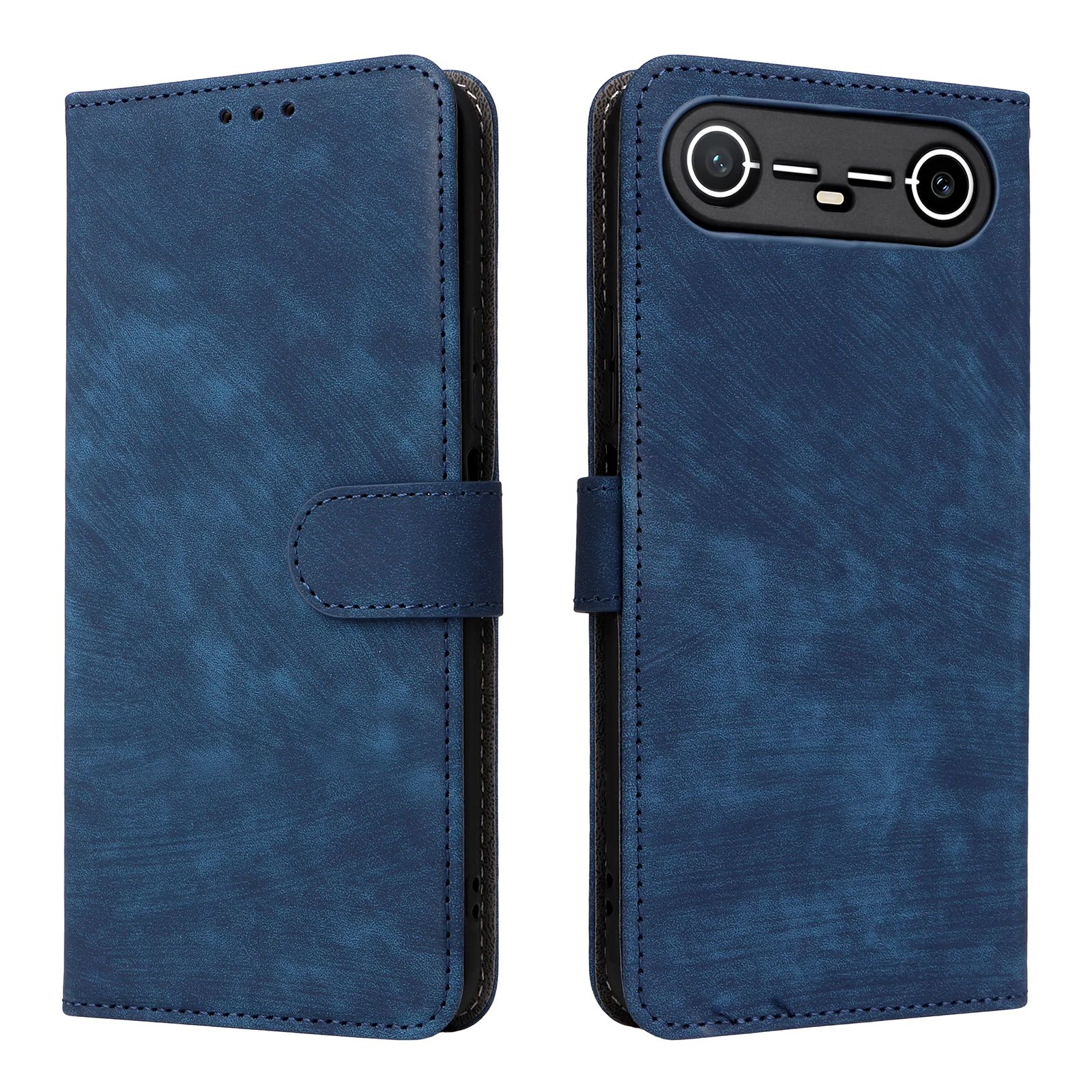 PU Leather Folio Flip Cover for Tecno Spark Slim,6.78'' Wallet Case with [RFID Blocking] Card Holster Kickstand