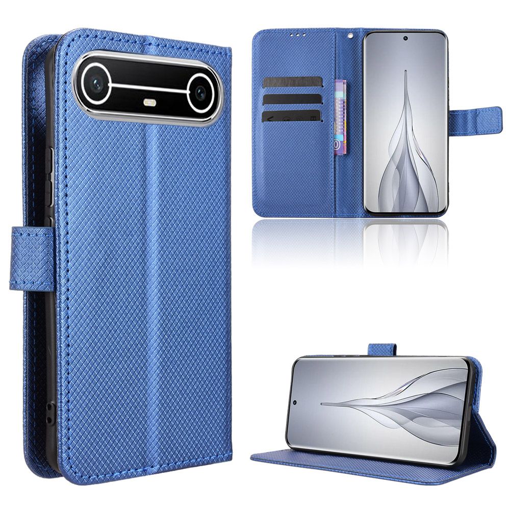 PU Leather Folio Flip Cover for Tecno Spark Slim,6.78'' Wallet Case with [RFID Blocking] Card Holster Kickstand