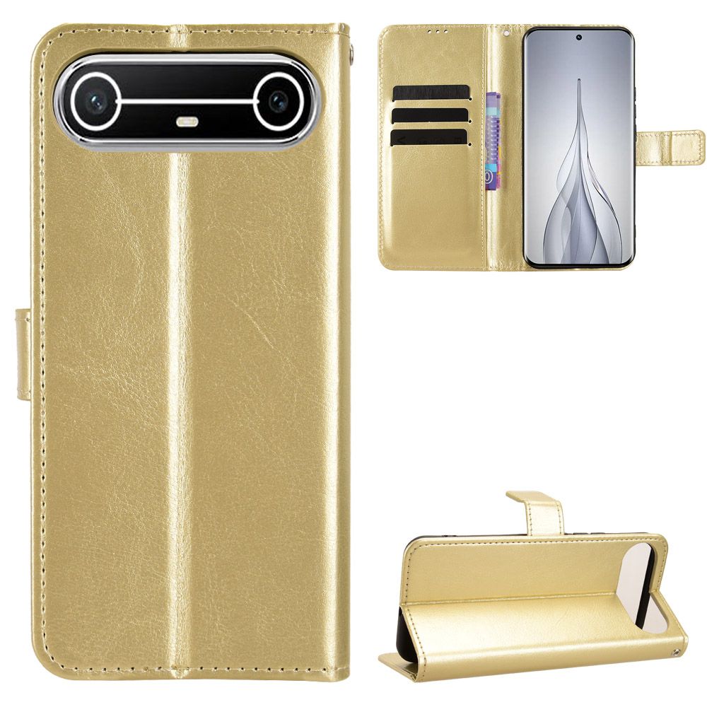 PU Leather Folio Flip Cover for Tecno Spark Slim,6.78'' Wallet Case with [RFID Blocking] Card Holster Kickstand