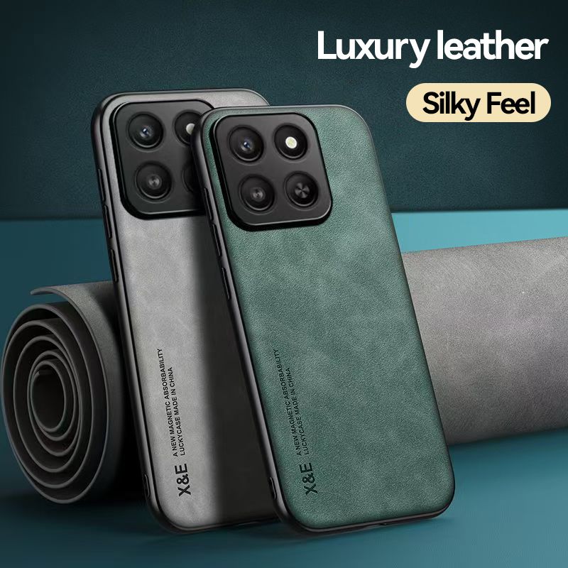 Luxury Business Lens Protection Phone Case for Honor X7D/Honor 400 Smart Magnetic Sheepskin Leather All-inclusive Back Cover