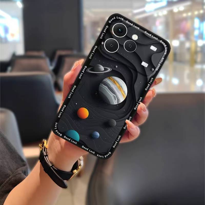 Phone Case for Tecno Spark 40 4G Silicone Cover Shockproof Bumper Cute Young Fashion Protective Case