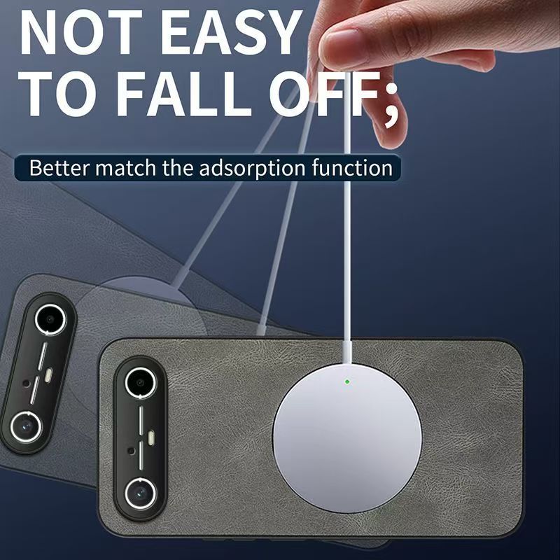 Luxury Business Phone Case for Tecno Spark Slim, Pova Slim Magnetic Sheepskin Leather All-inclusive Back Cover