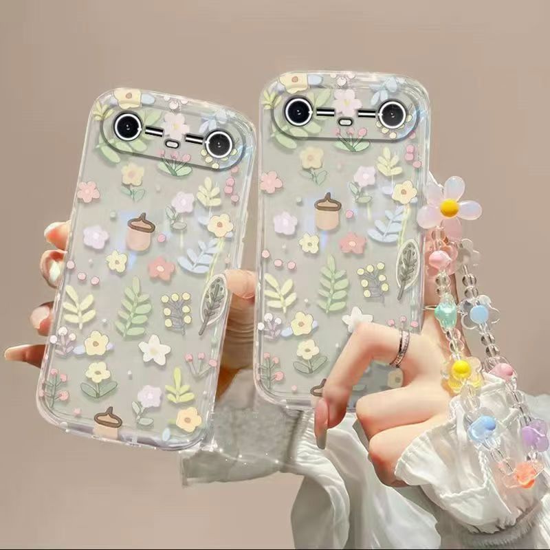 Phone Case for Tecno Spark Slim, Fashion Flowers Soft Case Fall Prevention Protective Cover for Tecno Spark Slim