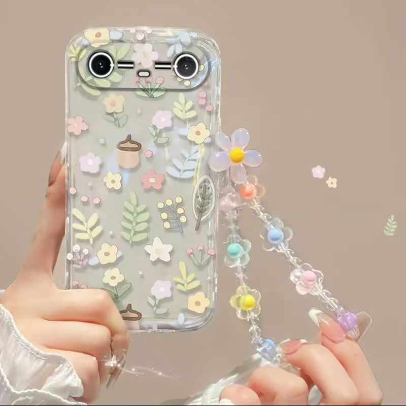 Phone Case for Tecno Spark Slim, Fashion Flowers Soft Case Fall Prevention Protective Cover for Tecno Spark Slim