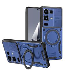 Phone Case for Infinix Note 50 Pro 4G/Note 50 4G Magnetic 360° Rotating Ring Stand Full Coverge TPU Hybrid PC Cover