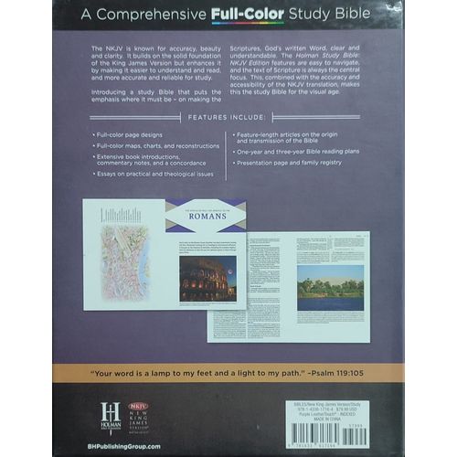 HOLMAN NKJV STUDY BIBLE (Standard Size) - Leather Cover