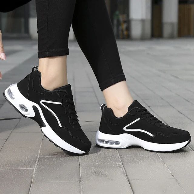 Fashion Sport Fashion Ladies Sneakers Black White