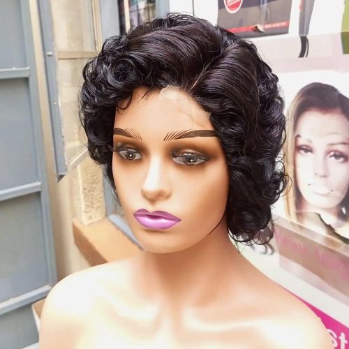 Short Curly Human Hair Wig