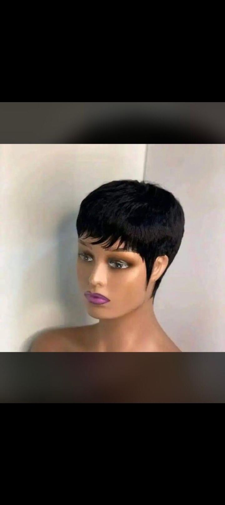Fringe pixie wig