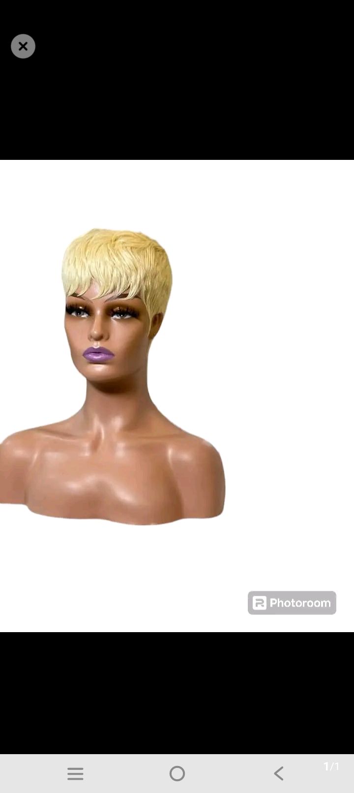 Pixie cut wig