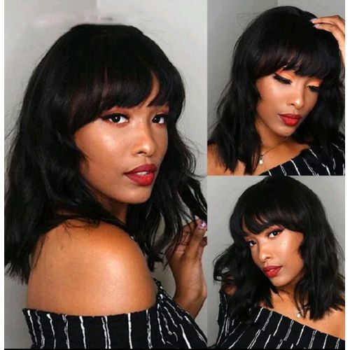 fringe big wave long curly hair natural synthetic wigs