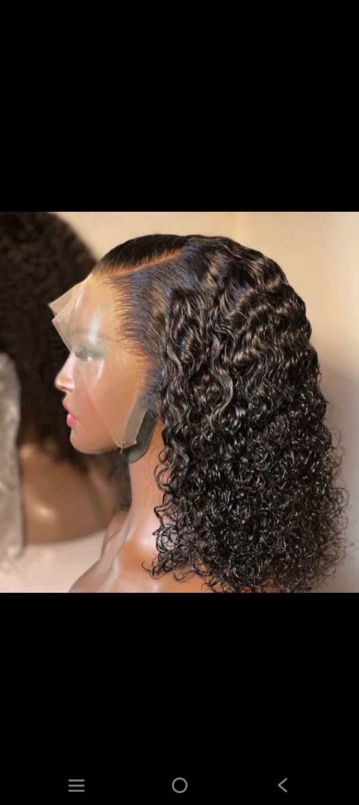 Water curl wig