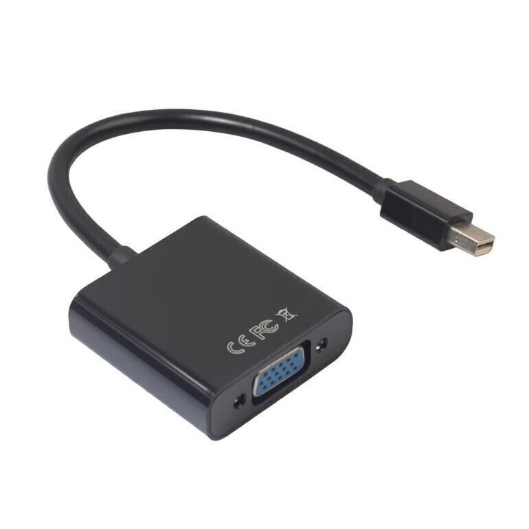 Mini DisplayPort (Thunderbolt) Male to VGA Female Adapter