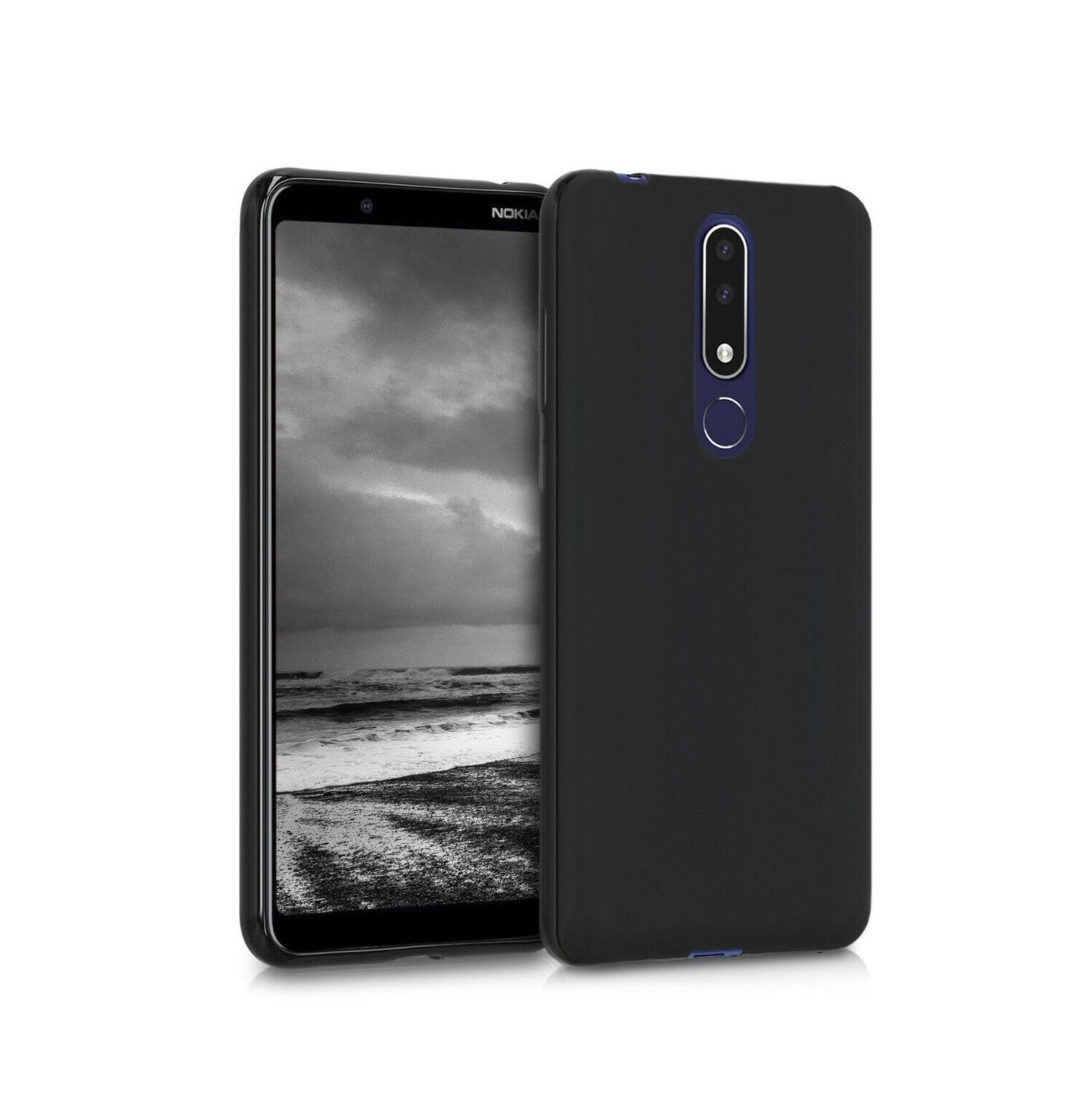 Thin Silicone Matte Back Case Cover for Nokia 3.0 Series