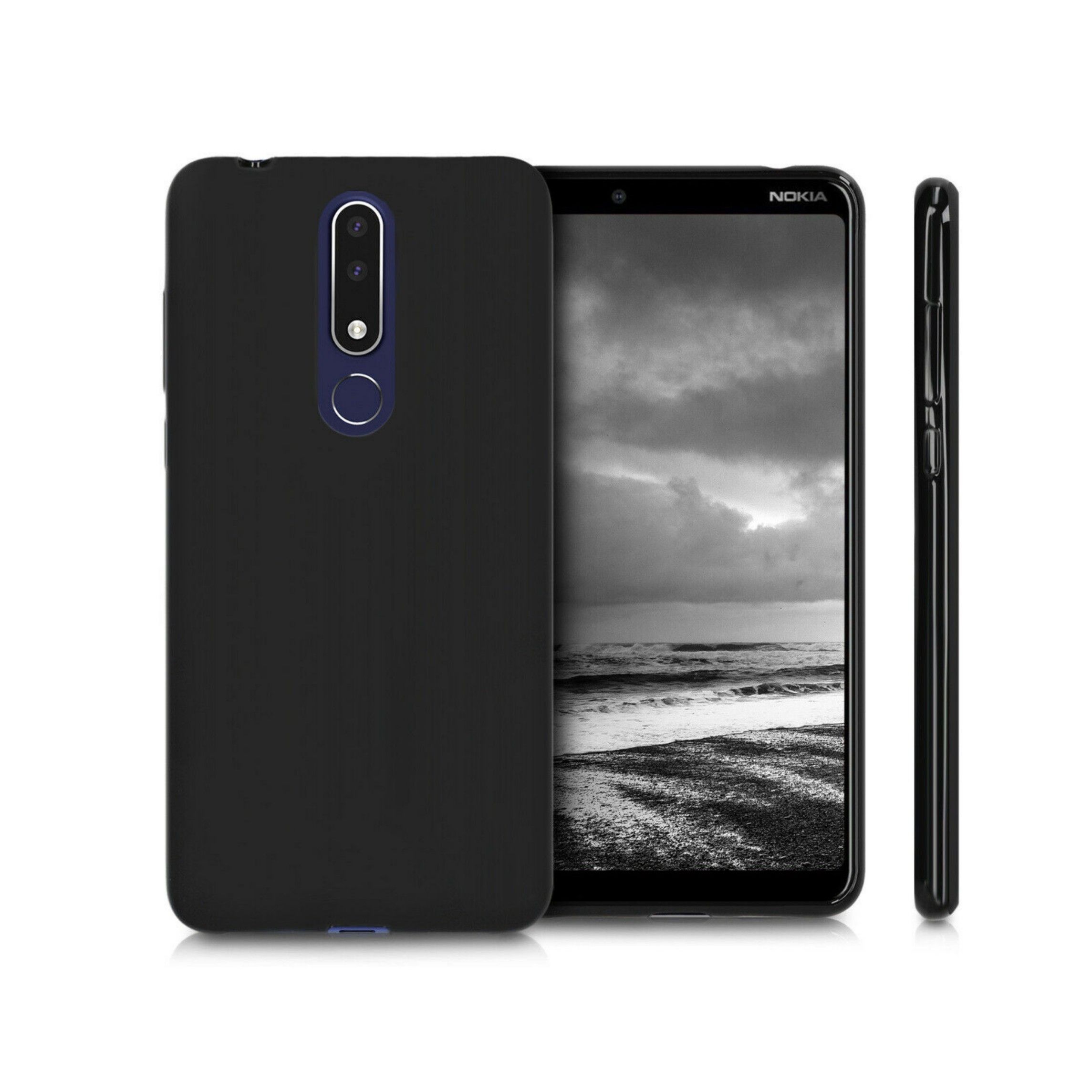 Thin Silicone Matte Back Case Cover for Nokia 3.0 Series