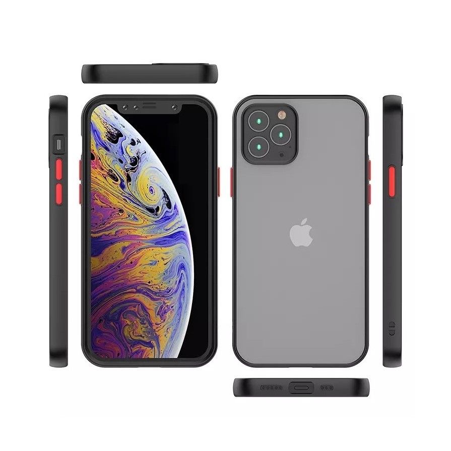 TPU Bumper With Translucent Back PC Case for iPhone 11 Series