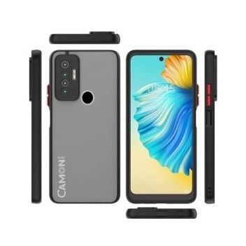 TPU Bumper with Translucent PC Back Phone Case Covers for Tecno CAMON Series