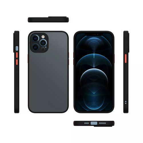 TPU Bumper with Translucent Back PC Case for iPhone 12 Series