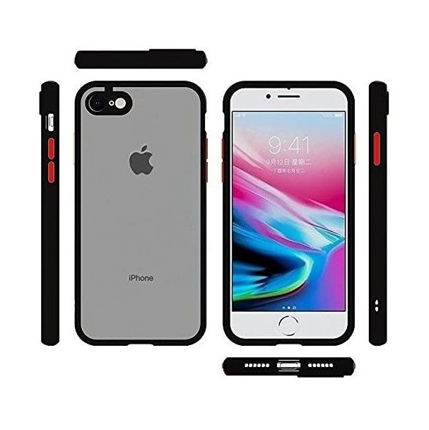 TPU Bumper with Translucent Back PC Case for iPhone 6 Series