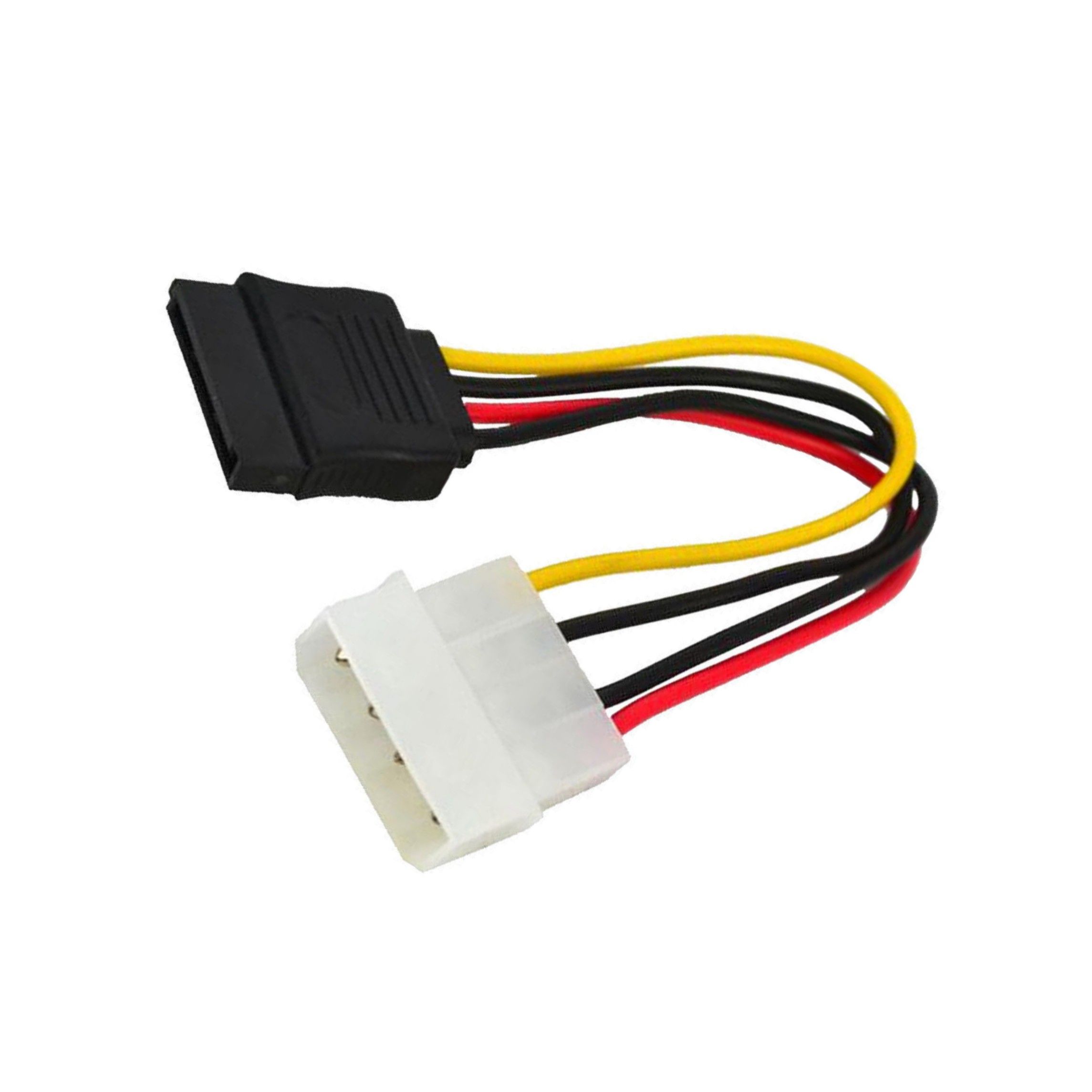 15-Pin SATA Male to 4-Pin Molex IDE Female Power Cable