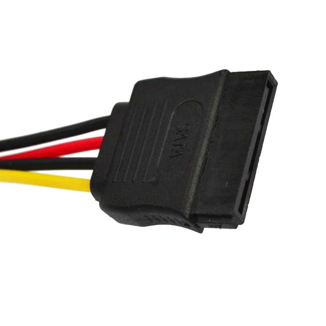 15-Pin SATA Male to 4-Pin Molex IDE Female Power Cable