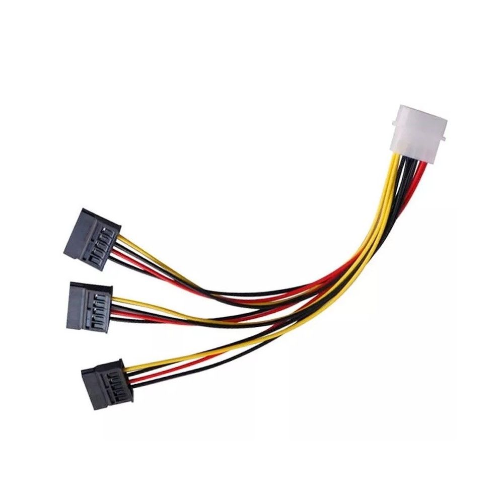 15-Pin SATA Male to 4-Pin Molex IDE Female Power Cable