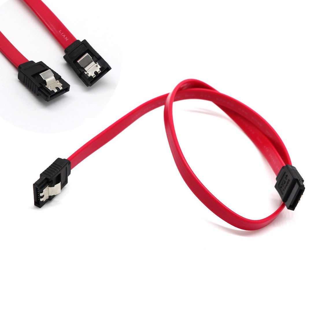 SATA 2.0 Male to Male Data Cable (with Latches)
