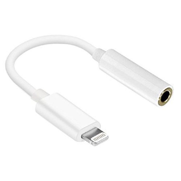 8-Pin Male Lightning to 3.5mm Female Stereo Audio Jack Cable