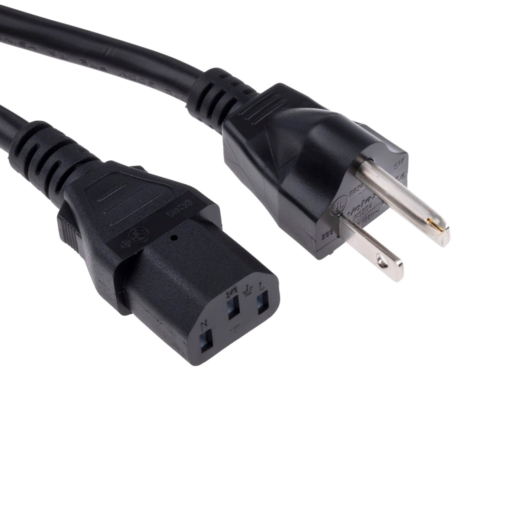 IEC-B to C13 AC Power Plug Cable