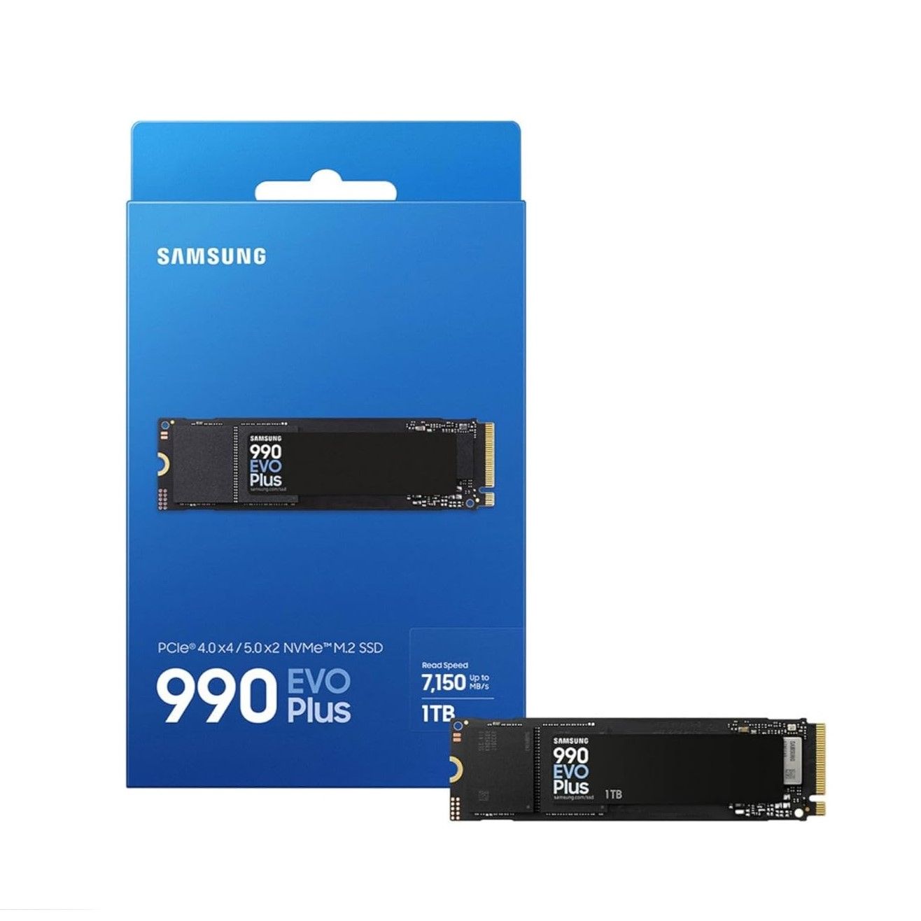 Samsung 990 EVO Plus SSD, PCIe Gen 4x4, Gen 5x2, M.2 2280