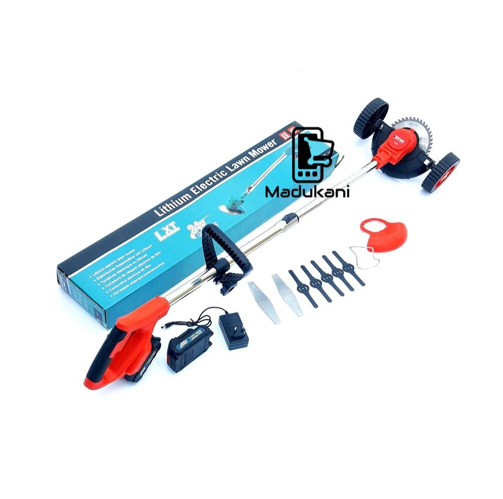 Lightweight Adjustable Rechargeable Cordless Brushcutter Mower with Wheels