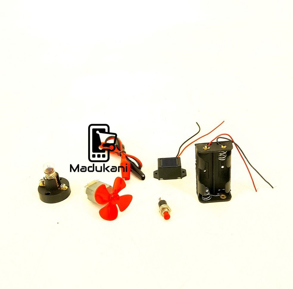 Student Experiment Electric Circuit Learning Kit with Motor, Switch, Beeper