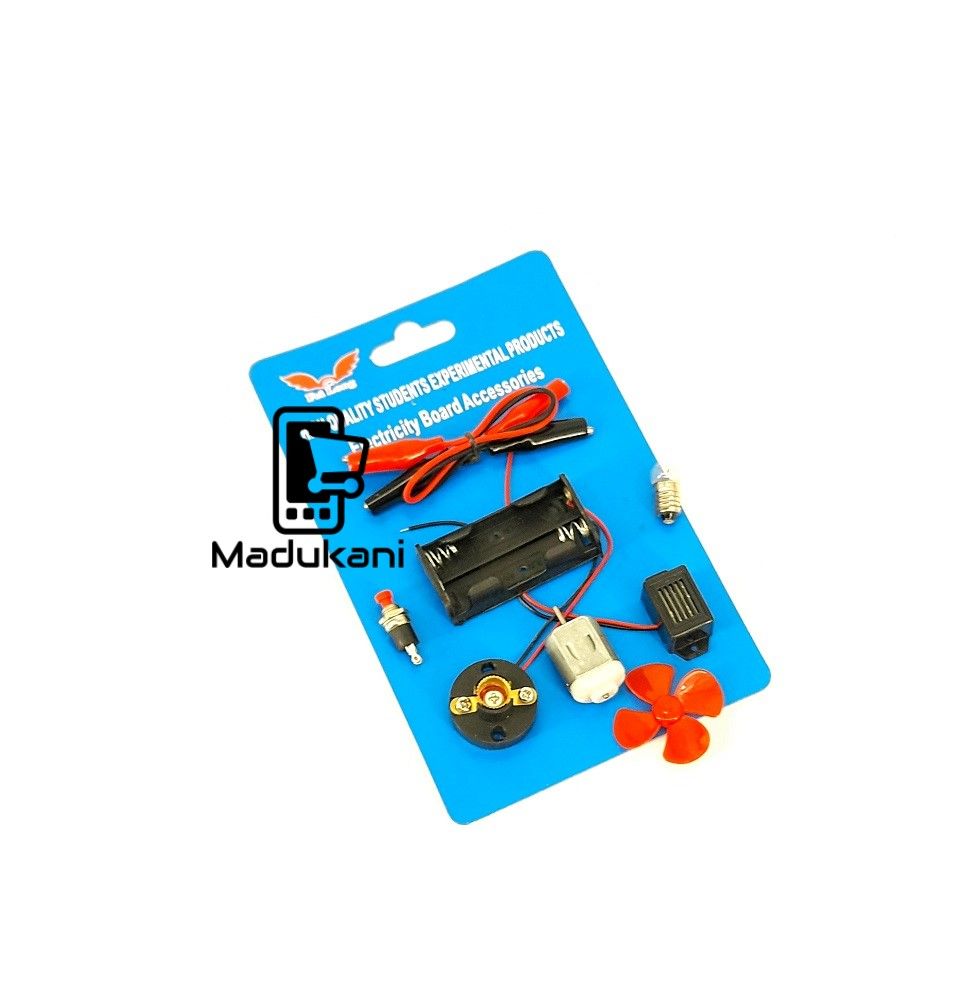 Student Experiment Electric Circuit Learning Kit with Motor, Switch, Beeper