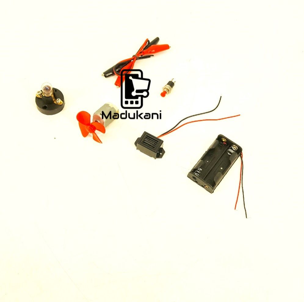 Student Experiment Electric Circuit Learning Kit with Motor, Switch, Beeper