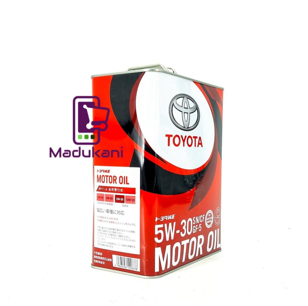 Toyota SN CF GF-5 SAE 5W-30 Fully Synthetic Engine Oil 4L