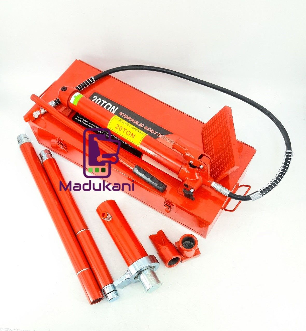 20 Ton Body Jack Portable Hydraulic Hand Pump Body Frame Repair Tool Set