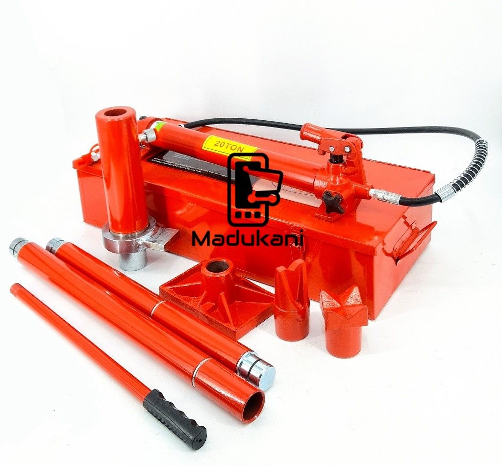 20 Ton Body Jack Portable Hydraulic Hand Pump Body Frame Repair Tool Set