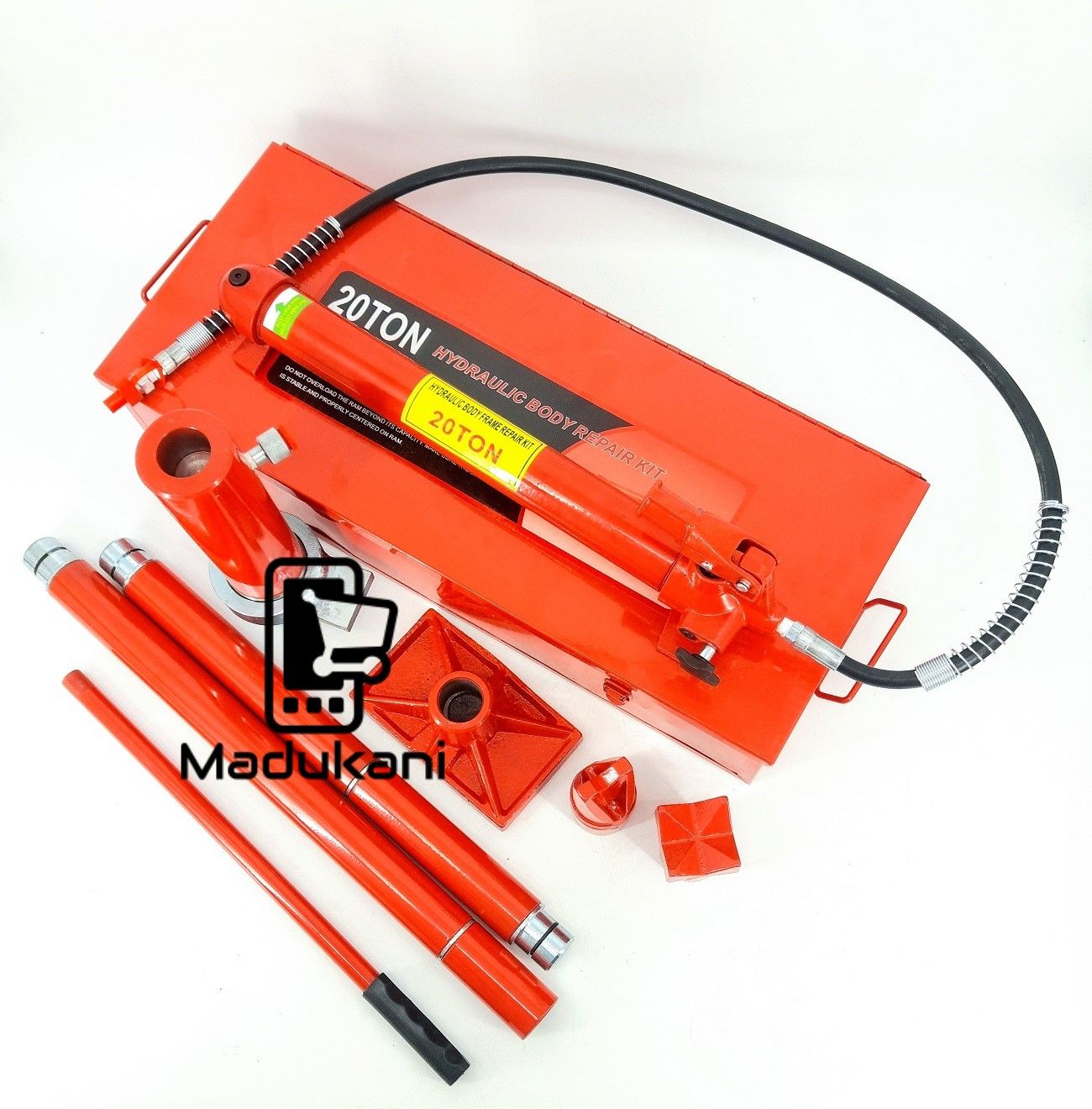20 Ton Body Jack Portable Hydraulic Hand Pump Body Frame Repair Tool Set