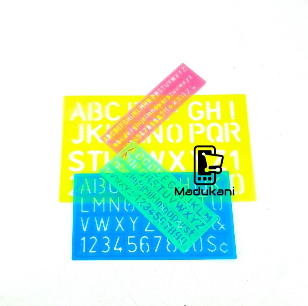 4PCS Numbers and Letters Stencil Set