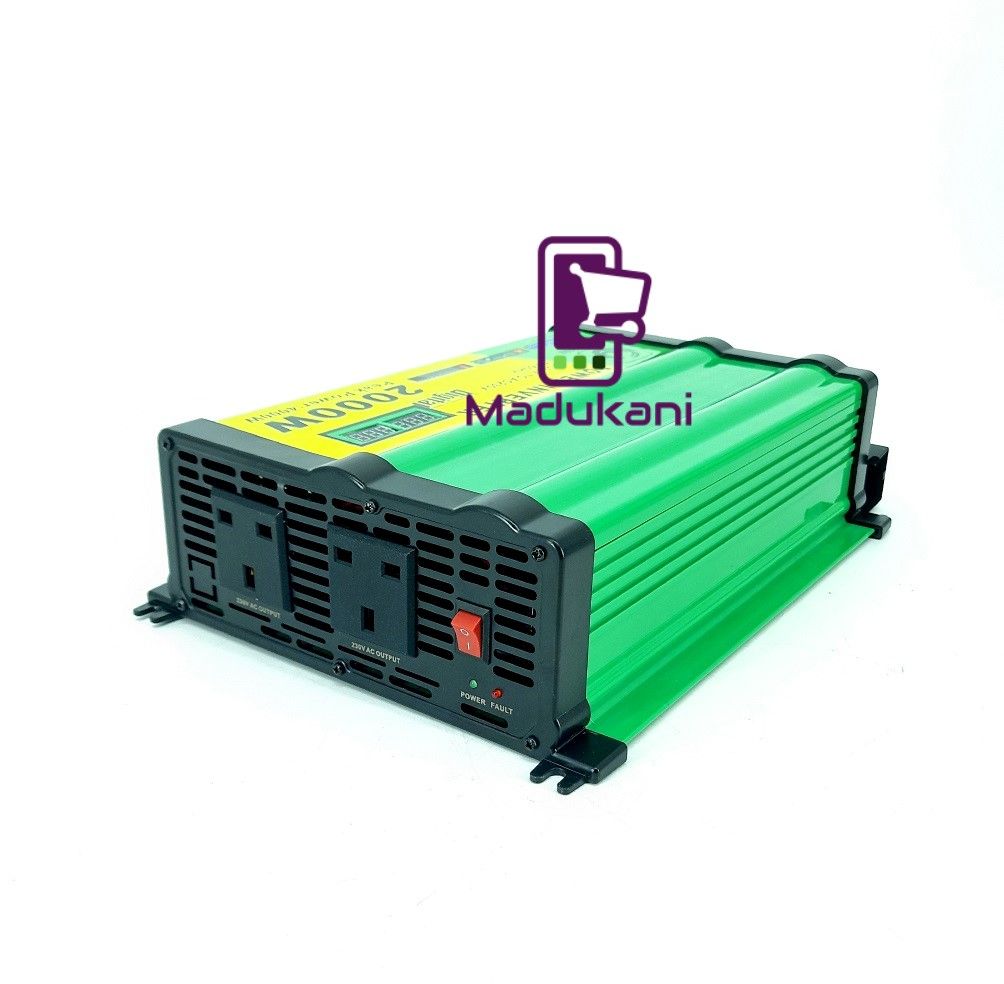 2000W DC24V to AC230V Inverter 4000W Peak Power with Digital Display