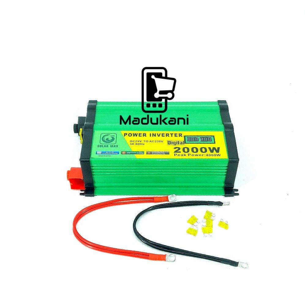 2000W DC24V to AC230V Inverter 4000W Peak Power with Digital Display