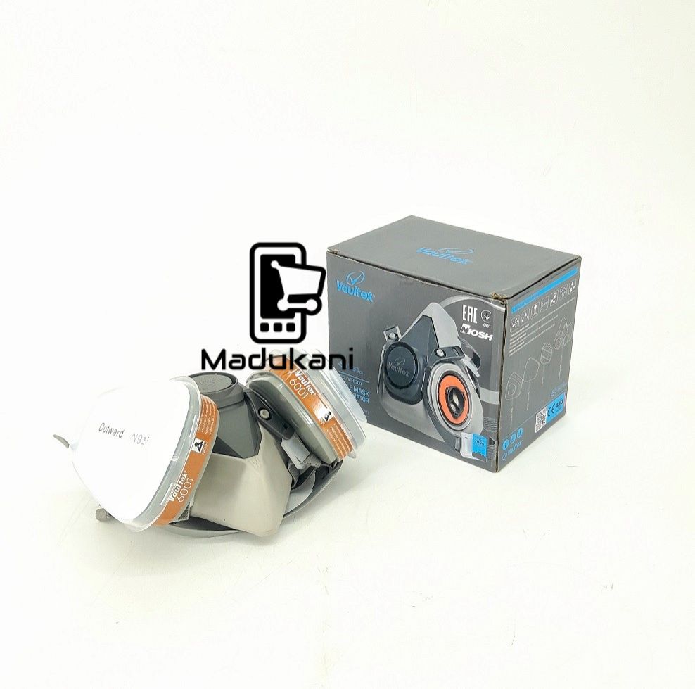 Vaultex 6200 KN95 Double Filter Chemical Respirator Dust and Gas Mask