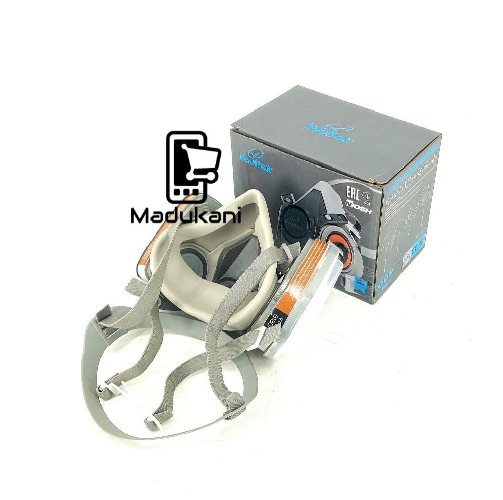 Vaultex 6200 KN95 Double Filter Chemical Respirator Dust and Gas Mask