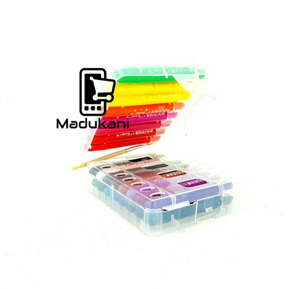 24 Colors Twistable Silky Soft Crayons in Lockable Container