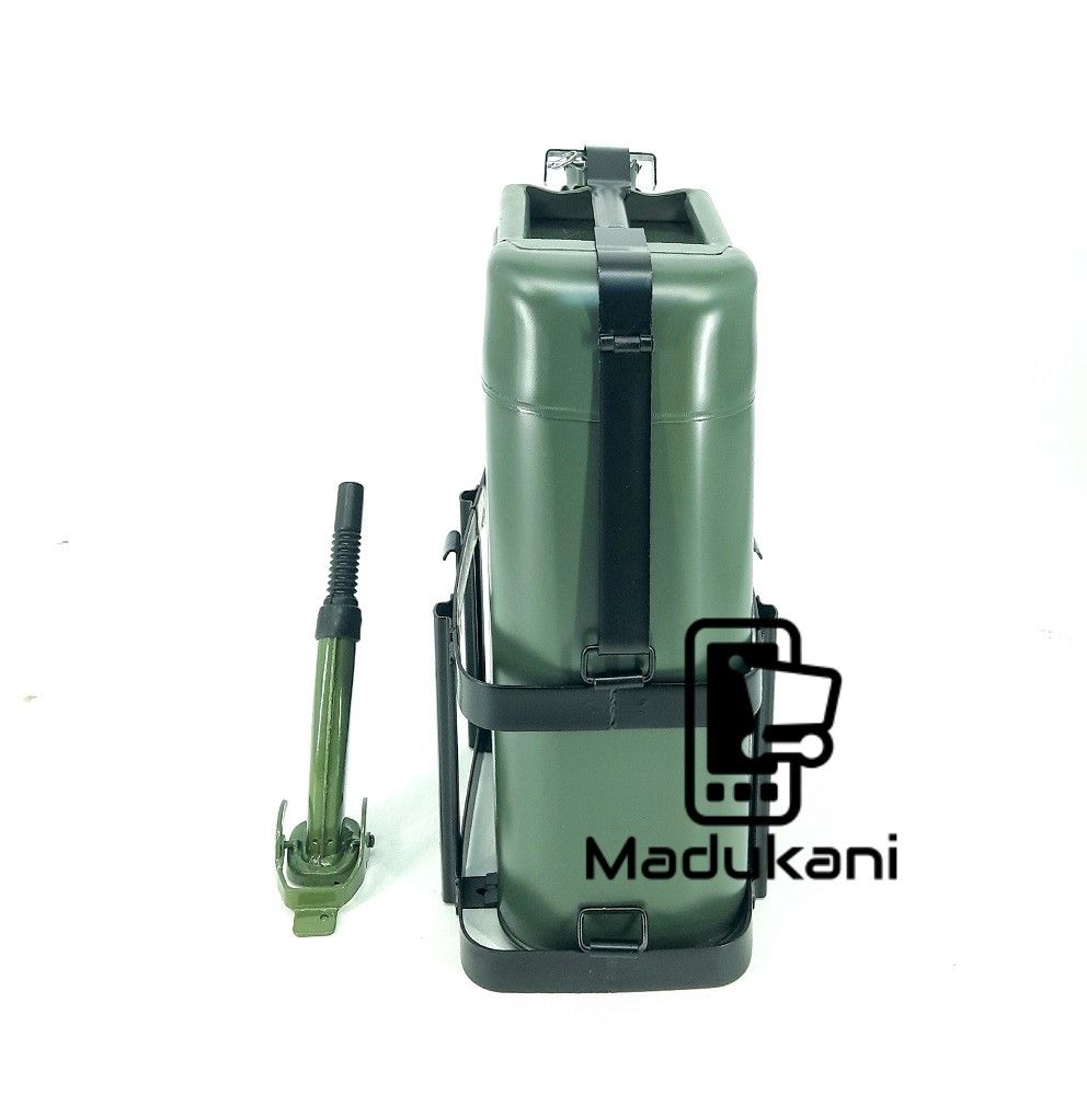 20L Metal Fuel Jerry Can with Spout Nozzle and Rack
