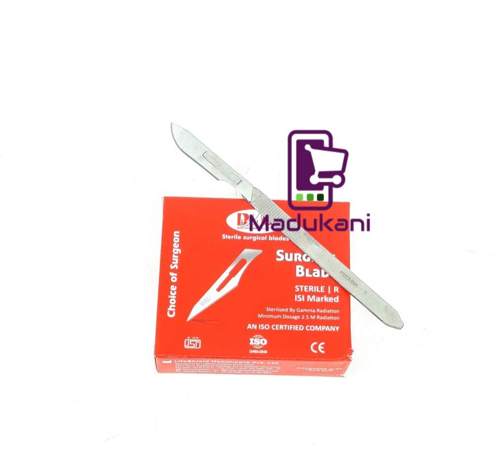 100PCS Sterile Surgical Blades and Stainless Steel Scapel Handle